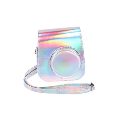 BRIGHTFUFU Instant Camera Pouch Colorful Pu Camera Protector Case for Mini Stylish Design Scratch Dirt Resistant for Travel Everyday Use