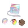 BRIGHTFUFU Instant Camera Pouch Colorful Pu Camera Protector Case for Mini Stylish Design Scratch Dirt Resistant for Travel Everyday Use view 3