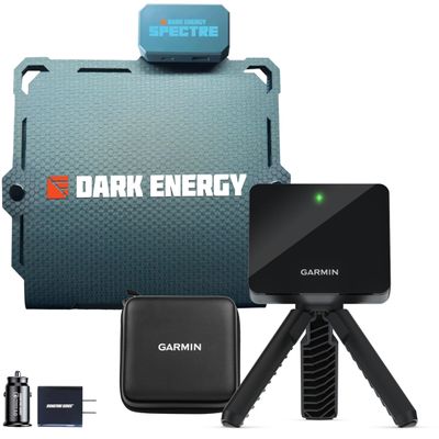Garmin Approach R10 Golf Launch Monitor w/Dark Energy Spectre Solar Panel and Signature Series Kit