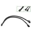 HONGP 4PIN Black Mainboard Fans Cable Y Splitter PWM Fan Cable Line Computer PC Fan Power Extension Cable 25cm(3 Ways) view 3