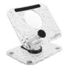 balacoo 360degree Desk Phone Stand Rotating Base Acrylic Holder for Smartphones Tablets Compact Folding view 1