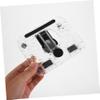 balacoo 360degree Desk Phone Stand Rotating Base Acrylic Holder for Smartphones Tablets Compact Folding view 3
