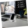 balacoo 360degree Desk Phone Stand Rotating Base Acrylic Holder for Smartphones Tablets Compact Folding view 4