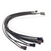 HONGP PWM Fan Hub Splitter 1 to 5 Splitter 4Pin IDE Power Supply Cable PC CPU Cooling 4 PIN/3PIN Fan Power Cable HUB Adapter(4pin x 5) view 1