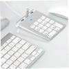 CIYODO USB Numeric Keypad Port Hub Zinc Alloy Numpad for Laptop Desktop Compatible with Windows Silver Finish view 3