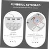 CIYODO USB Numeric Keypad Port Hub Zinc Alloy Numpad for Laptop Desktop Compatible with Windows Silver Finish view 4