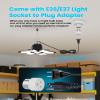 Kryoza Plug-in Motion Sensor Garage Light 20000LM, Linkable Garage Ceiling Light Led with E26 Adapter,Motion Sensor Light Indoor Blub - 360 Detection for Workshop/Basement view 3