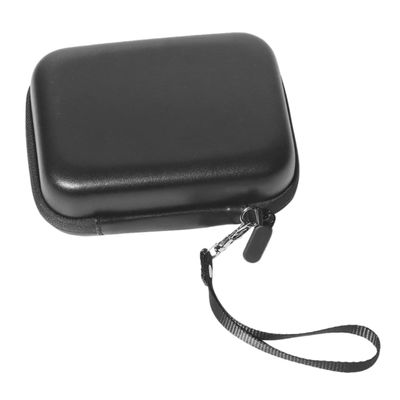 Angoily Pu Leather Camera Protecting Bag for Digital Accessories Lightweight Case Smooth Zipper and Water-resistant Storage Pouch for Travel and Organization Black