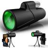 10x42 HD High Power Monocular Telescope with Phone Holder Tripod,Waterproof Portable Lightweight Monocular Scope with Clear for Bird Watching Hunting Hiking Travel Camping view 1