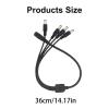 BAIMOQI DC5521 Power Cable Female to Male Connector 5.5x2.1mm Adapter Cord Wire for Security Cameras and Networking Devices view 4