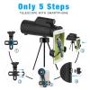10x42 Nitrogen-Filled Waterproof Monocular Telescope for Adults,HD High Power Lightweight Monoculars with Clear,Fogproof Shockproof Monocular Scope for Bird Watching Hunting Camping view 3