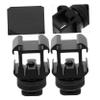 SHINEOFI 3-Piece Universal Hot Shoe Base Mount Adapter for Cameras and DSLRs Rotatable Flash Stand Accessories Compatible Tripods and Light Stands view 4