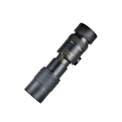 10-30x30 Zoom Monocular Portable Phone Mini Telescope Prism Green Film Outdoor Bird Watching with Mobile Tripod