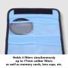 Filters Pouch Camera Filter Pouches Lens Filter Case for Up to 82mm Circular and Square Foldable Canvas Bag for Travel Use view 3
