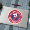 Make America Go Away Hands Off Greenland Not for Sale Freedom Prevails Stand with Denmark Politics Never 51 State Bumper Sticker Decal for Waterbottle Laptop Hardhat (1, 2x2 in) view 4