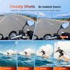 Euorosi 4K 60FPS 48MP WiFi Action Camera with Touch Screen, 50FT Underwater Waterproof Camera, No Case Needed, EIS Motorcycle Camera, 8X Zoom, 64GB Card, Remote Control, Batteries & Mounting Kits view 4
