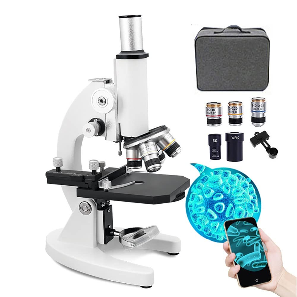 12000X/18000X/30000X Professional Biological Microscope, Monocular Optical Microscope Set for Students Adults, WF50X Eyepiece, 6X Extender, for Teaching Lab Hobbyist Applications,30000X (12000X)