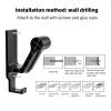Pack of 2 Wall Mount Headphone Holder Lightweight Wall Hanger Wall Mounted with Screws Save Space Designs Storage Rack view 3
