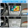 [32EQ & DSP] 4+64G Car Radio for Toyota Camry 2006-2011, 9 inch 1280 * 720 Touch Screen Bluetooth Radio with Wireless Carplay Android Auto Bluetooth5.0 GPS Navigation 5GHz WiFi + Backup Camera view 2