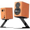 6 Incline Speakers Stand Desktop Speakers Stand Bookshelf Speakers Stand with Vibrations Absorption Pad 22lbs view 2