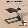6 Incline Speakers Stand Desktop Speakers Stand Bookshelf Speakers Stand with Vibrations Absorption Pad 22lbs view 3