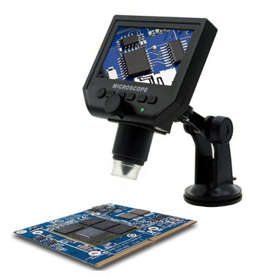 LCD Digital Microscope 50X-1000X Magnification 1080P Compound Handheld Microscopes Camera with Rechargeable Mini Port 8 LED Lights Card and Slides