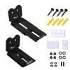 2pcs Adjustable Soundbar Wall Mount Brackets Speakers Wall Stand for Heavy Center Channel, 50KG Capacity Floating Rack view 3