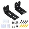 2pcs Adjustable Soundbar Wall Mount Brackets Speakers Wall Stand for Heavy Center Channel, 50KG Capacity Floating Rack view 4