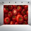 CHNYWORK 10ftx8ft Fresh Tomato Backdrop for Photography Organic Vegetable Red Tomatoes Background for Healthy Organic Themed Party Decorations Baby Shower Kids Birthday Banner Photo Booth Props view 2