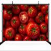 CHNYWORK 10ftx8ft Fresh Tomato Backdrop for Photography Organic Vegetable Red Tomatoes Background for Healthy Organic Themed Party Decorations Baby Shower Kids Birthday Banner Photo Booth Props view 3