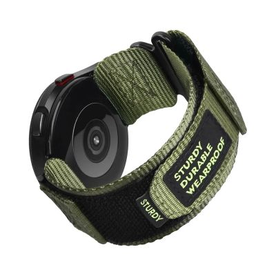 20mm Nylon Strap for Samsung Galaxy Watch 7 6 5 4 40/44mm 5Pro 6Classic for Huawei Watch GT5 4Pro 22mm Band(Green1,20MM_L-210MM)