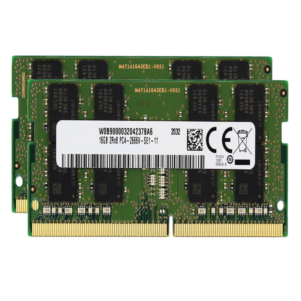 Factory Original 32GB (2x16GB) Compatible for HP ZBook 14u G6, 15 G5, 15 G6 Laptop DDR4 2666MHz PC4-21300 SODIMM 2Rx8 CL19 1.2v Notebook Memory Module Upgrade RAM Adamanta