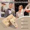 Custom Wood USB 3.0 Flash Drive with Wooden Box, Wedding Thumb Drive with Exquisite Linen Bag, Personalized Swivel USB Stick, Engraved Your Logo & Text for Graduation/Company/Photography (8GB 50Pcs) view 2