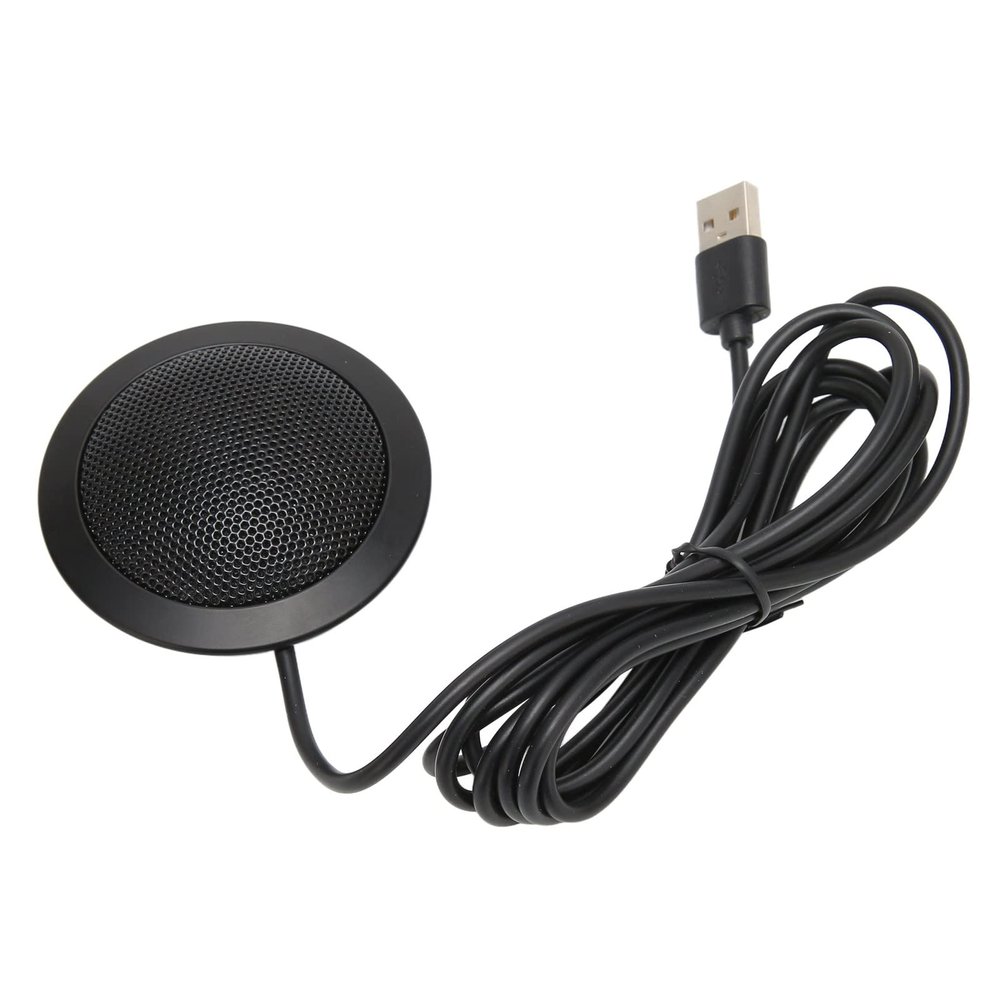 Microphone for Pc, Conference Microphone 360 Degrees Omnidirectional Pickup Computer for Desktop External for Laptop Noise Reduction Omnidirectional