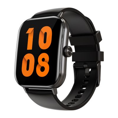 AIWR Peps 1S Smartwatch, Fitness Tracker with Heart Rate, SPO & Sleep Monitor, 1.96 AMOLED Touchscreen, Bluetooth Calls, 5ATM Swimming,Built-in GPS (Black)