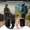 AIWR Peps 1S Smartwatch, Fitness Tracker with Heart Rate, SPO & Sleep Monitor, 1.96 AMOLED Touchscreen, Bluetooth Calls, 5ATM Swimming,Built-in GPS (Black) view 3