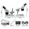 10X-20X-30X-40X Binocular Stereo Microscope Illuminated Industrial Microscope w/Eyepiece for Watch Repair PCB Inspection (OneColor 10X 30X and 40X) view 2