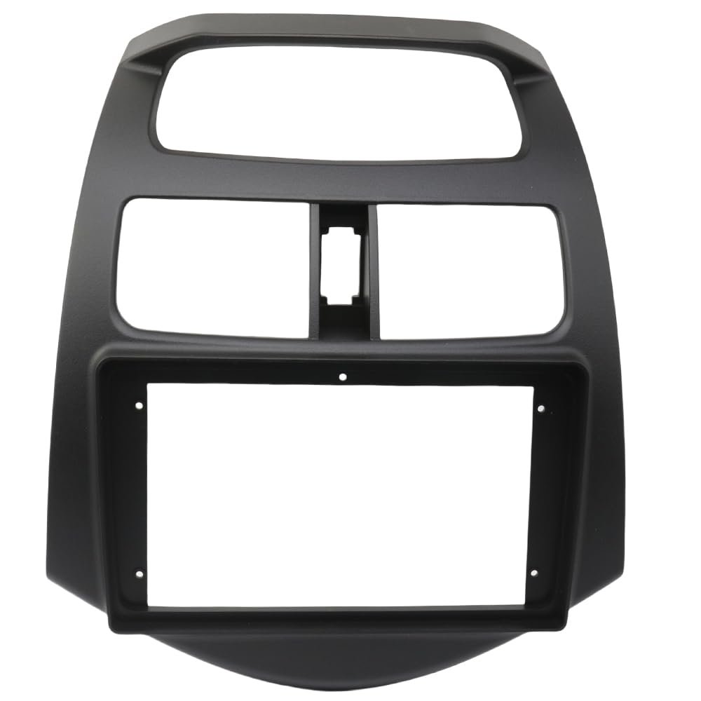 QIDALASER 9 Inch Car Radio Frame for Chevrolet Spark 2010-2013 Stereo Playe Dashboard Panel Large Screen DVD MP5 Multimedia Trim Kit (Black Frame)