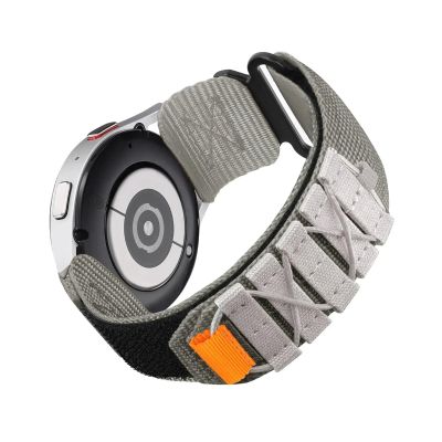 20mm Nylon Strap for Samsung Galaxy Watch 7 6 5 4 40/44mm 5Pro 6Classic for Huawei Watch GT5 4Pro 22mm Band(Grey,22MM_S-180MM)