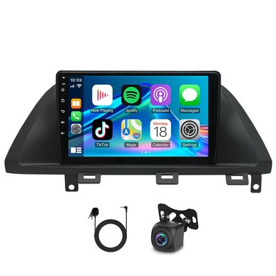 4+64G Android 14 Car Stereo Radio for Honda Odyssey 2005-2010, 10inch Touch Screen Stereo with Wireless Carplay Android Auto 8 Core FM/RDS Radio Receiver WiFi GPS Buetooth DSP 32EQ Backup Camera&Mic