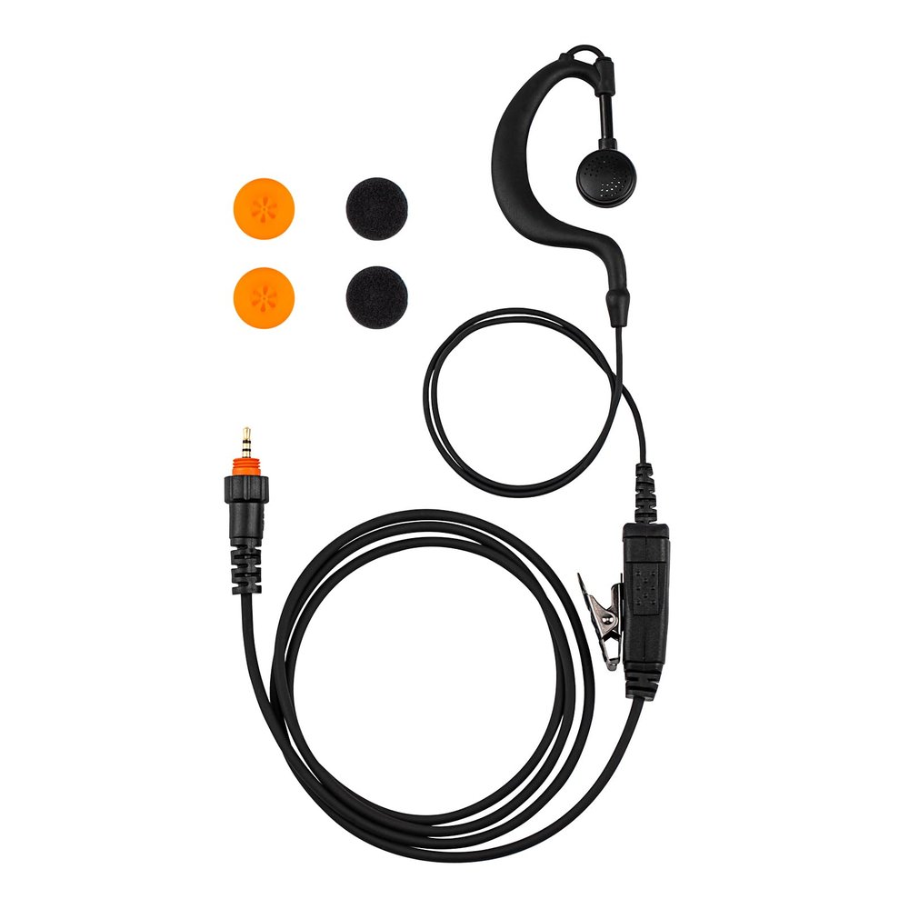 AIRSN Radio Earpiece Compatible with M0torola CLP1010 CLP1040 CLP1060 Walkie Talkie with G Shape Headset (1 Pack)