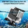 KETOPKIN Waterproof Case for GoPro Hero 4K Compact Waterproof Camera,60M/196FT Underwater Diving Housing Cover Protective Shell for Go Pro Hero 4K with Bracket Accessories view 2