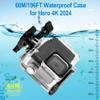 KETOPKIN Waterproof Case for GoPro Hero 4K Compact Waterproof Camera,60M/196FT Underwater Diving Housing Cover Protective Shell for Go Pro Hero 4K with Bracket Accessories view 3