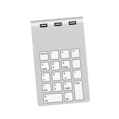DIYEAH Numpad Keyboard 3 Ports Hub 18-Key Mechanical Numeric Keypad for Computer