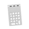 DIYEAH Numpad Keyboard 3 Ports Hub 18-Key Mechanical Numeric Keypad for Computer view 1