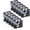 KCMYTONER 10 Pack Compatible for Dymo D1 45010 S0720500 Label Maker Tape Black on Clear 1/2 inch x 23 feet Label Tape for LabelPoint 100 150 200 250 300 350 view 1