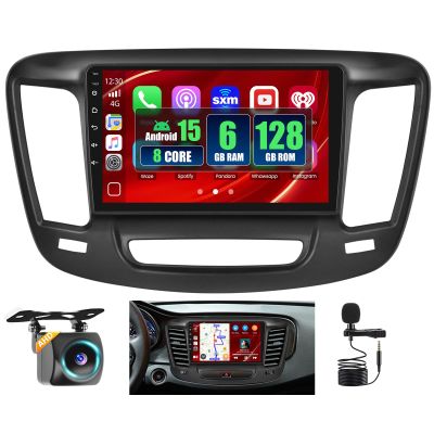 8 core 6+128GB for Chrysler 200 200C 200S 2015-2019 Android Car Stereo 9" Touch Screen with Wireless Carplay Android Auto, Radio Dash Kit GPS Navigation WiFi Bluetooth SWC Mirror Link
