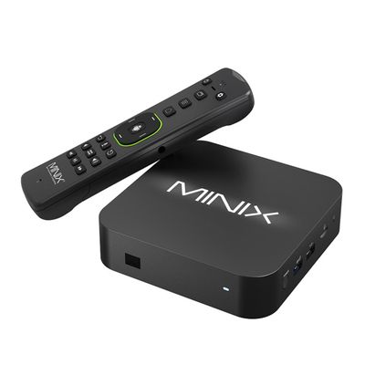 MINIX U8K-Ultra 8K UHD Android TV Box Amlogic S928X-K 128GB eMMC ROM 8GB LPDDR4X RAM WiFi6 1000M BT5.2 USB3.0 Support AV1 VP9 H.265 8K 60fps HDR Box with MINIX A3 Pro Wireless Six-Axis Gyroscope