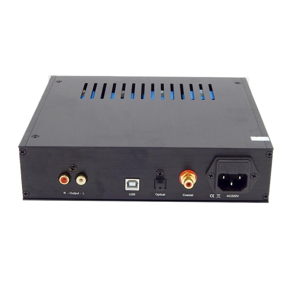 L6AS0F7 TDA1541 I2S IIS DOP Coaxial Fiber SPDIF Digital Audio DAC Decoder Board for HiFi Home Amplifier System Support 16Bit(Black)
