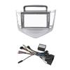 QIDALASER 2Din 9Inch Car DVD Frame Audio Fitting Adaptor Dash Trim Kits Facia Panel for Chevrolet Cruze 2009-2014 Double Din Radio Player (Silve Frame Cable Canbus) view 1